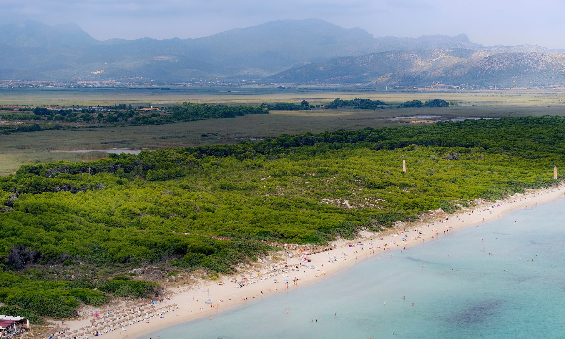 Vista aérea de Playa de Muro